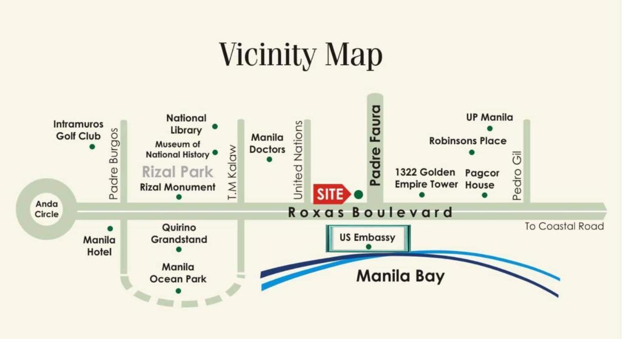 Grand Riviera Suites Comfy Condo Near Us Embassy Manila Bay Roxas Blvd Ermita Манила Экстерьер фото